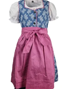 MADDOX Kinder Dirndl "Gabriella" 3-tlg. mit Bluse | Blau Beere