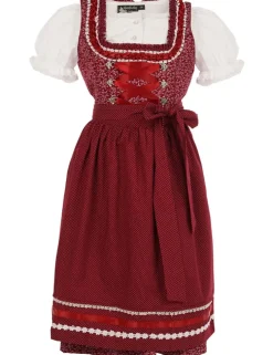 MADDOX Kinder Dirndl "Elisa" 3-tlg. | Streublümchen Rot