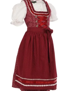 MADDOX Kinder Dirndl "Elisa" 3-tlg. | Streublümchen Rot