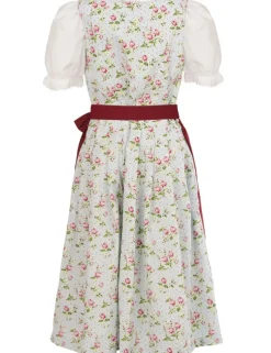 MADDOX Kinder Dirndl "Elli" 3-tlg. | Blümchen Hellblau Beere