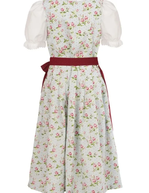MADDOX Kinder Dirndl "Elli" 3-tlg. | Blümchen Hellblau Beere