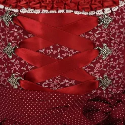 MADDOX Kinder Dirndl "Elisa" 3-tlg. | Streublümchen Rot