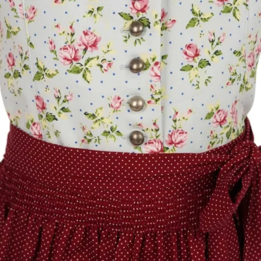 MADDOX Kinder Dirndl "Elli" 3-tlg. | Blümchen Hellblau Beere