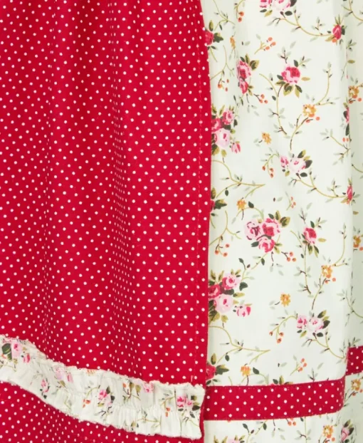 MADDOX Kinder Dirndl "Zermatt" 3-tlg. | Streublümchen Creme Rot