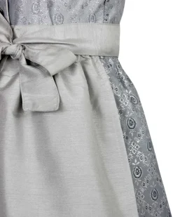 MADDOX Kinder Dirndl "Gabriella" 3-tlg. mit Bluse | Silber Glitzer