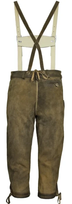 MADDOX Kinder Kniebund Lederhose "Rotwand" mit Träger | Antik Ziller