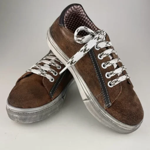 MADDOX Kinder Leder Schuhe Sneaker "Oskar" | Nappato Wood