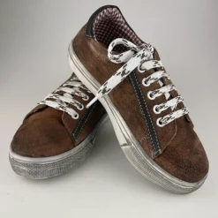 MADDOX Kinder Leder Schuhe Sneaker "Oskar" | Nappato Wood
