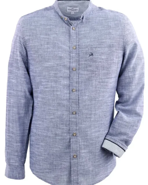 MADDOX Kinder Trachtenhemd "Justus" mit Hirschstickerei K-106 | Blau