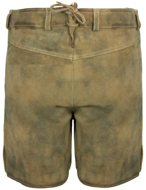 Maddox Kurze Damen Lederhose Elsa - Hellbraun Antik Buche