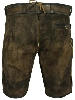 Maddox Kurze Lederhose Hector G - Alt Moor