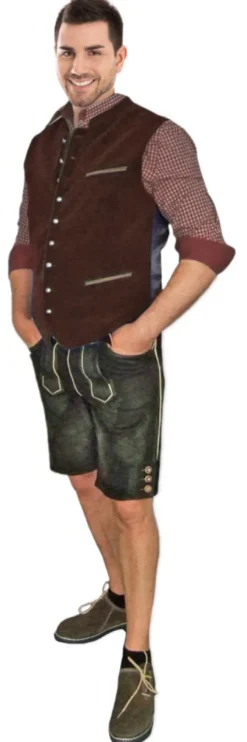Maddox Samt Weste Zwiesel - Braun