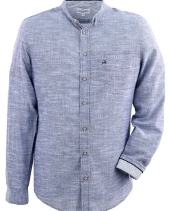 MADDOX Trachtenhemd mit Stehkragen - Hemd-106 | Blau