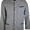 MADDOX Trachtenjacke Janker "Erlach" | Grau Blau