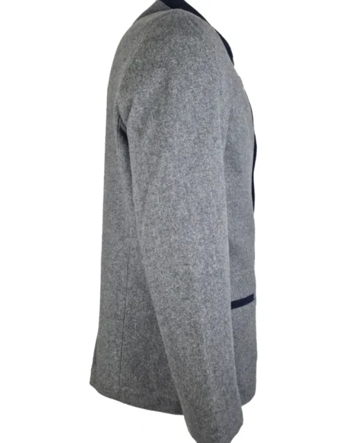 MADDOX Trachtenjacke Janker "Erlach" | Grau Blau