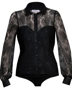MarJo Damen Blusen Body "Harper-Malinda" Langarm 301700 | Schwarz