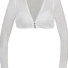 MarJo Damen Dirndlbluse "Hanja-Dorina" Langarm 300300 | Offwhite Traditionell