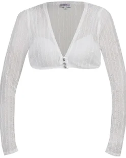 MarJo Damen Dirndlbluse "Hanja-Dorina" Langarm 300300 | Offwhite Traditionell