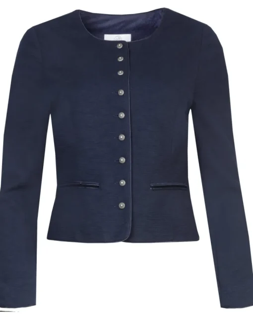 MarJo Damen Trachten Jacke "Britta" 184000 | Deep Ocean Blue