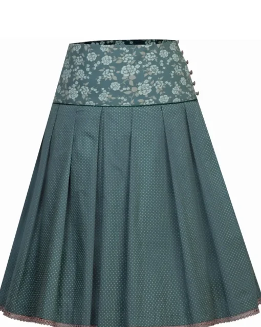 MarJo Damen Trachtenrock "Francesca" 58cm 697658 | Jadegrün