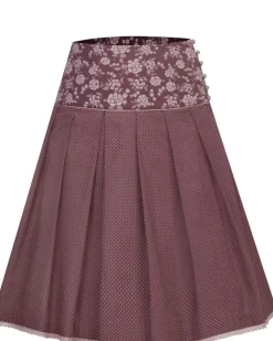MarJo Damen Trachtenrock "Francesca" 58cm 697658 | Wine Rot