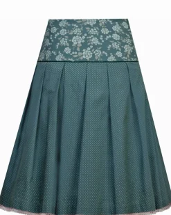 MarJo Damen Trachtenrock "Francesca" 58cm 697658 | Jadegrün