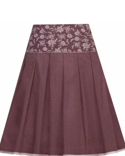 MarJo Damen Trachtenrock "Francesca" 58cm 697658 | Wine Rot