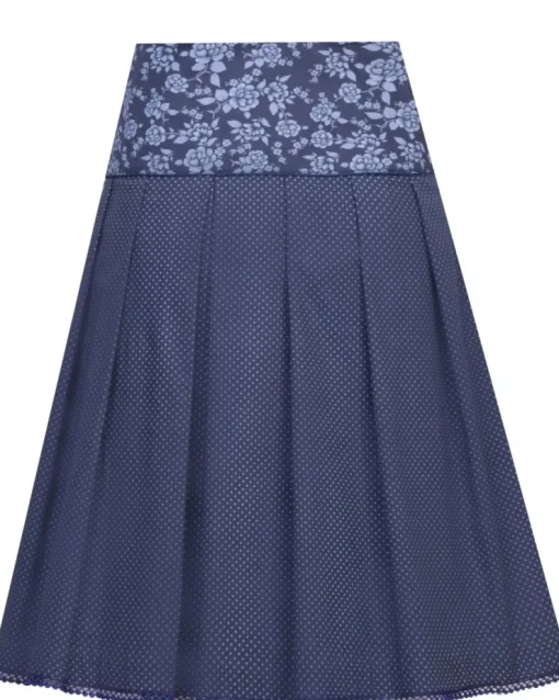 MarJo Damen Trachtenrock "Francesca" 58cm 697658 | Deep Ocean Blue