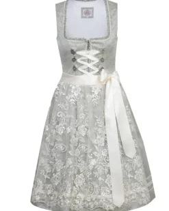 MarJo Dirndl "Anna" mit Spitzenschürze 695458 | Mint Creme 58cm