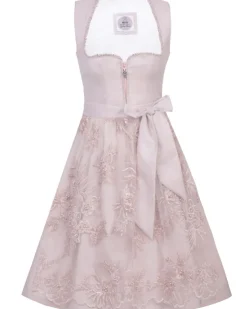MarJo Dirndl "Dana" mit Spitzenschürze 699165 | Puderrosa 65cm