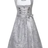 MarJo Dirndl "Wendi" mit Spitzenschürze 693550 | Silber 50cm