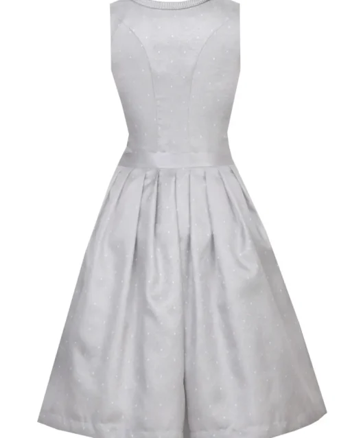 MarJo Dirndl "Wendi" mit Spitzenschürze 693550 | Silber 50cm