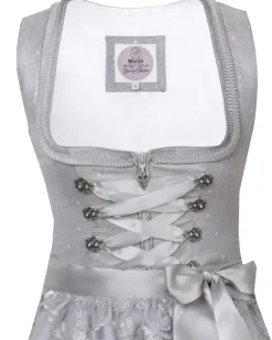 MarJo Dirndl "Wendi" mit Spitzenschürze 693550 | Silber 50cm