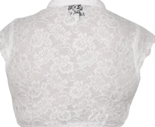 MarJo Dirndlbluse "Delrose-Eva" mit Flügelarm | Creme