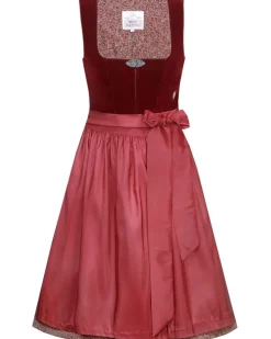 MarJo Samt Dirndl "Elisabeth" 697758 | Palisander Rot 58cm