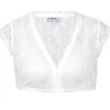 MarJo Spitzen Dirndlbluse "Janette-Doro" Flügelarm | Weiß