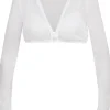 MarJo Spitzen Dirndlbluse "Halina-Dorina" Langarm 300800 | Offwhite