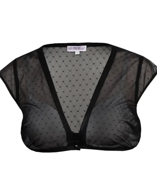 MarJo Spitzen Dirndlbluse "Halina-Dorina" Flügelarm 300100 | Schwarz