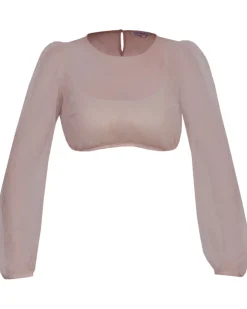 MarJo Spitzen Dirndlbluse "Ivana-Sarah" Langarm 996400 | Nude
