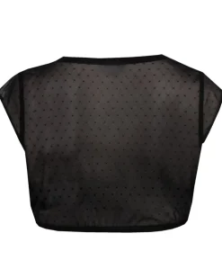 MarJo Spitzen Dirndlbluse "Halina-Dorina" Flügelarm 300100 | Schwarz