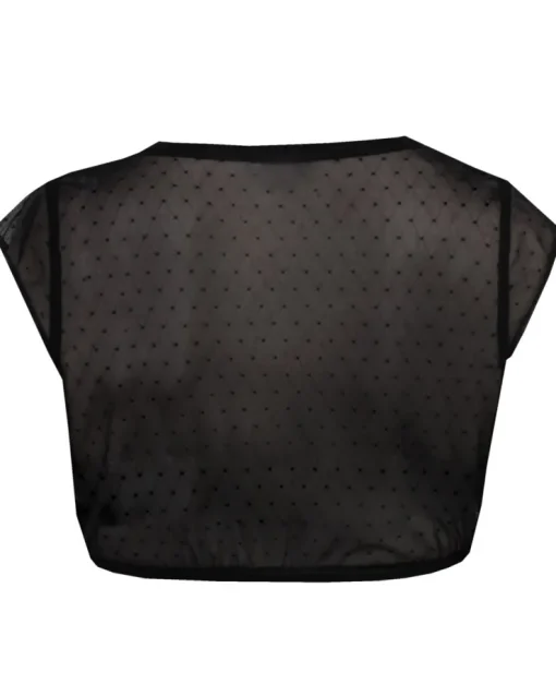 MarJo Spitzen Dirndlbluse "Halina-Dorina" Flügelarm 300100 | Schwarz
