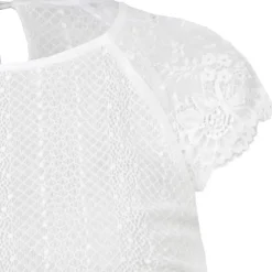 MarJo Spitzen Dirndlbluse "Klara-Dalida" Flügelarm | Offwhite