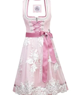 MarJo Trachten Dirndl "Scarlett" Spitzenschürze 596658 | Blütenrosa - 58cm
