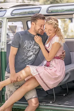 MarJo Trachten Dirndl "Scarlett" Spitzenschürze 596658 | Blütenrosa - 58cm