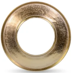 Metall Adventskranz Ringförmig aus Aluminium Ø 40 cm 24130 | Gold