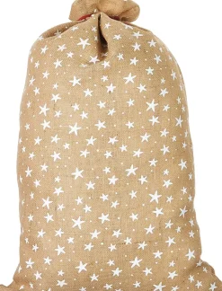 Nikolaus Jutesack "Sterne" 80 x 50 cm | 19267 - Weihnachtsdekoration Geschenkesack