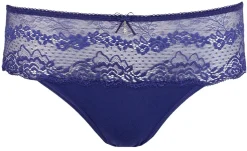 Nina von C. Bikinislip mit Spitze | Lapis Tiefblau
