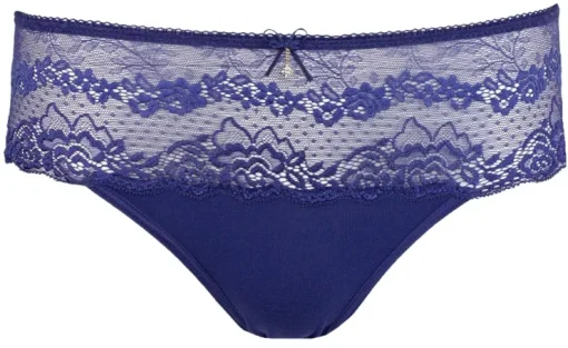 Nina von C. Bikinislip mit Spitze | Lapis Tiefblau