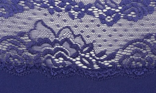 Nina von C. Bikinislip mit Spitze | Lapis Tiefblau