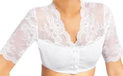 Nina von C. Dirndlbluse "Kalea" mit Knopfleiste 16463718 | Weiß